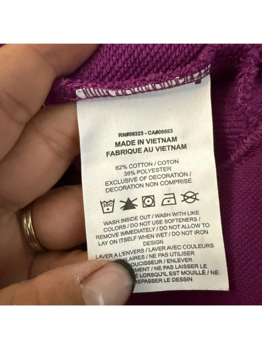 Nike Dri Fit Fuchsia Big Logo Oversized Crewneck Sweatshirt Womens Size Medium